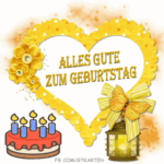Herz Geburtstagsgrußkarte