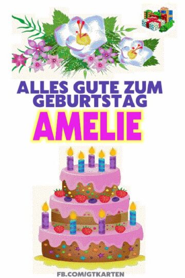 Alles Gute Zum geburtstag Amelie