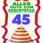 Alles Gute Zum Geburtstag 45