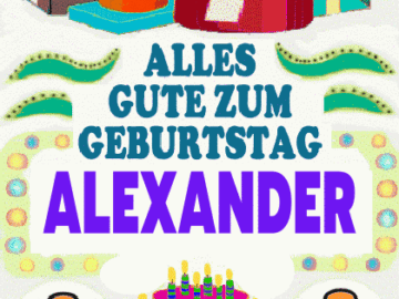 Alles gute zum geburtstag Alexander