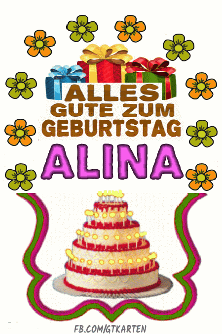 Alles gute zum geburtstag Alina