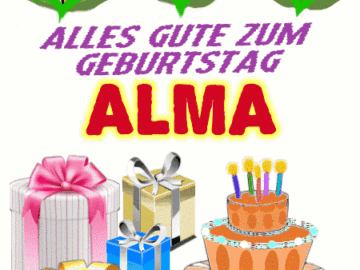 Alles gute zum geburtstag Alma