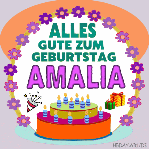 Alles gute zum gebrutstag Amalia
