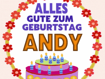 Alles gute zum geburtstag Andy