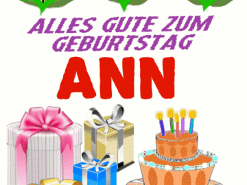 Alles gute zum geburtstag Ann