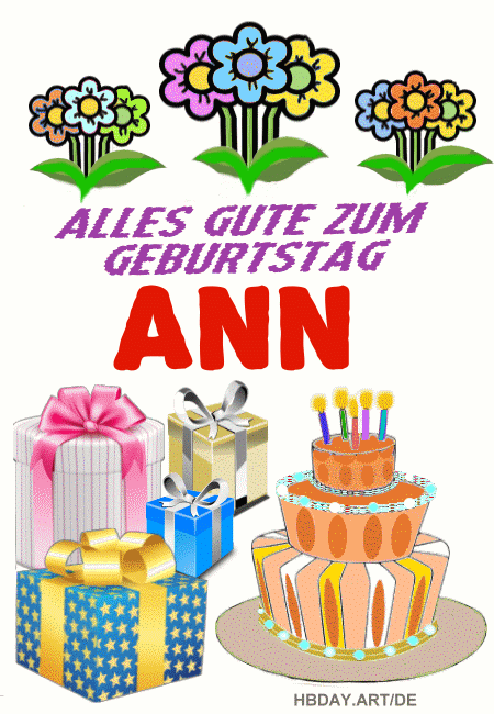 Alles gute zum geburtstag Ann