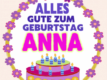 Alles gute zum geburtstag Anna