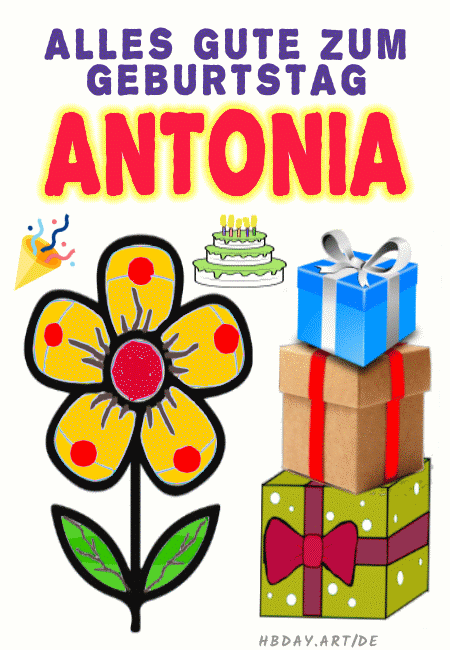 Alles gute zum geburtstag Antonia