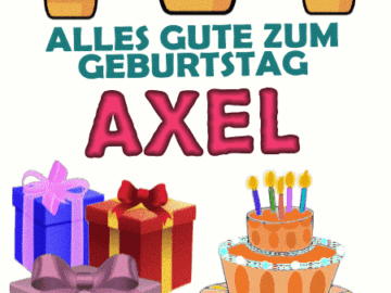 Alles gute zum geburtstag Axel