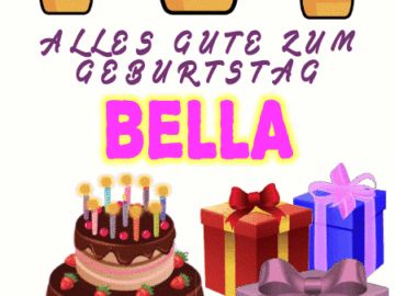Alles gute zum geburtstag Bella