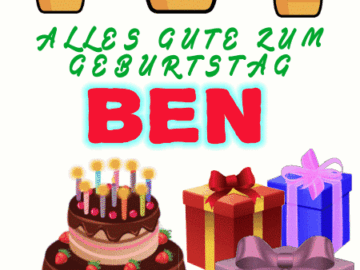 Alles gute zum geburtstag Ben