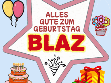 Alles Gute Zum Geburtstag Blaz