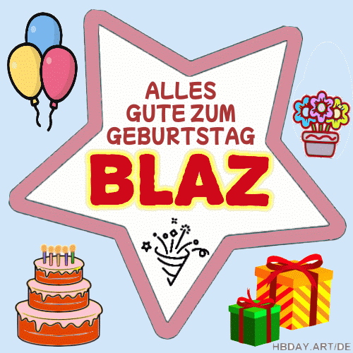 Alles Gute Zum Geburtstag Blaz