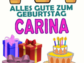 Alles gute zum geburtstag Carina