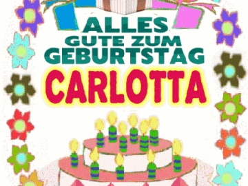 Alles gute zum geburtstag Carlotta