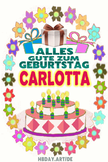 Alles gute zum geburtstag Carlotta