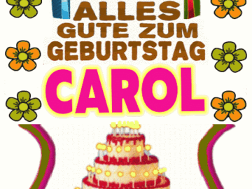 Alles gute zum geburtstag Carol