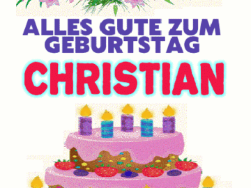 Alles gute zum geburtstag Christian
