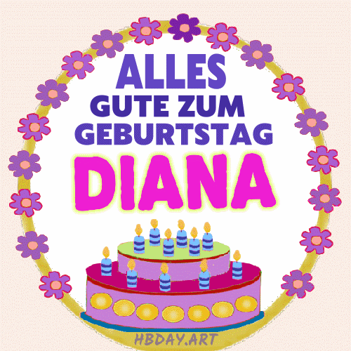 Alles gute zum geburtstag Diana