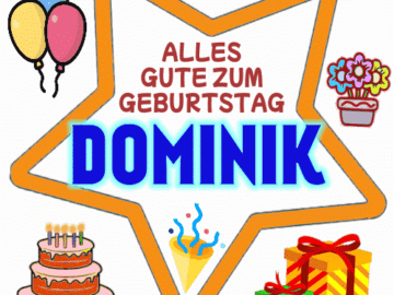 Alles gute zum geburtstag Dominik