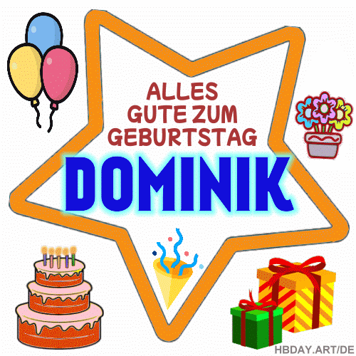Alles gute zum geburtstag Dominik