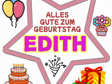 Alles gute zum geburtstag Edith
