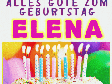 Alles gute zum geburtstag Elena