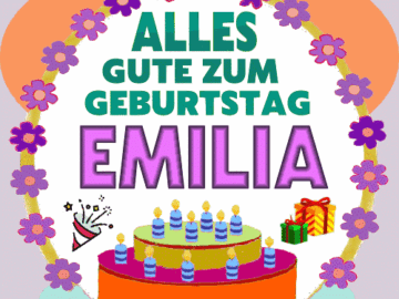 Alles Gute Zum Geburtstag Emilia