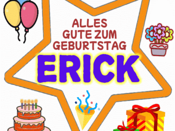 Alles gute zum geburtstag Erick