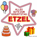 Alles gute zum geburtstag Etzel