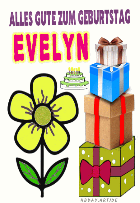 Alles gute zum geburtstag Evelyn