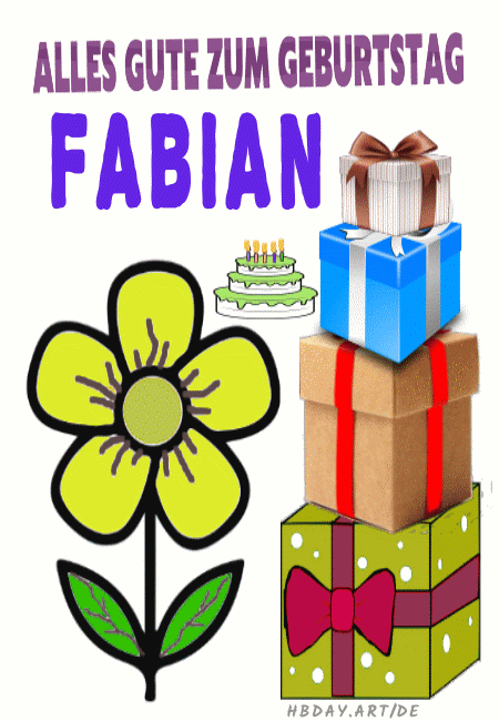 Alles gute zum geburtstag Fabian