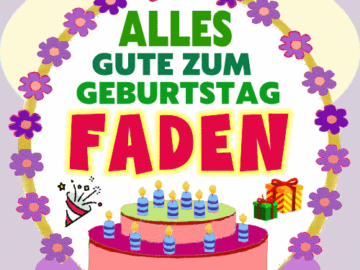 Alles gute zum geburtstag Faden