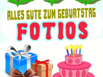 Alles gute zum geburrtstag Fotios