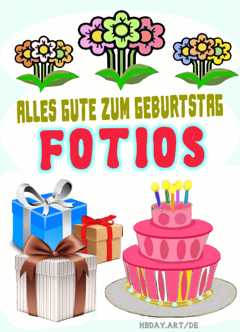 Alles gute zum geburrtstag Fotios