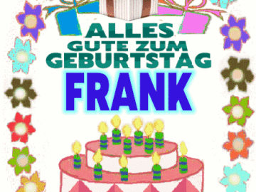 Alles gute zum geburtstag Frank