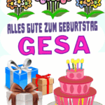 Alles gute zum geburtstag Gesa