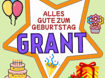 Alles gute zum geburtstag Grant
