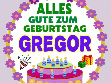 Alles Gute Zum Geburtstag Gregor