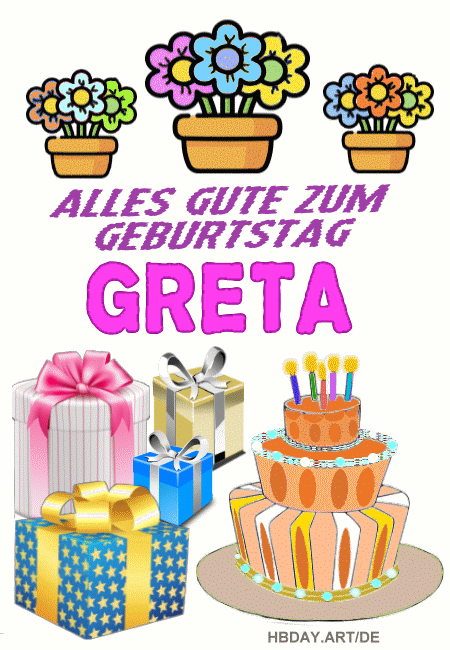 Alles gute zum geburtstag Greta