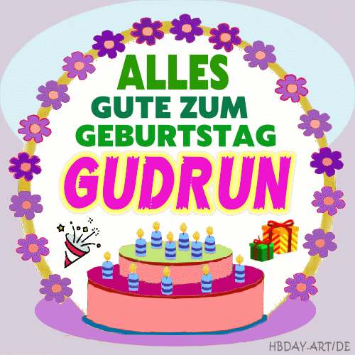 Alles gute zum geburtstag Gudrun
