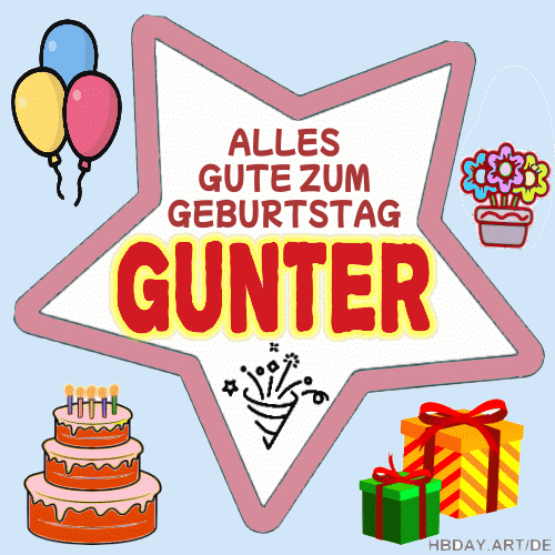 Alles gute zum geburtstag Gunter