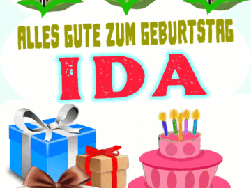 Alles gute zum geburtstag Ida