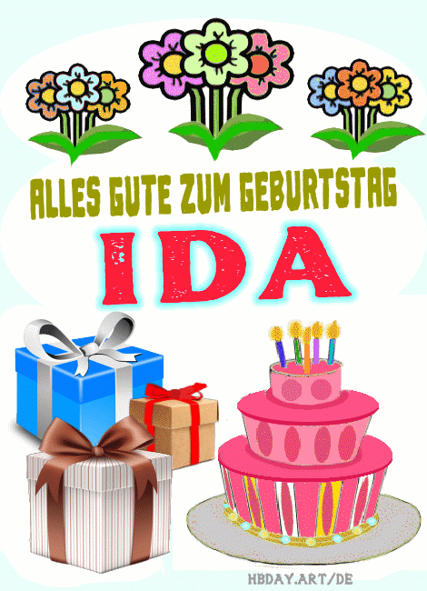 Alles gute zum geburtstag Ida