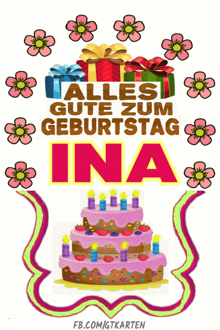 Alles gute zum geburtstag Ina