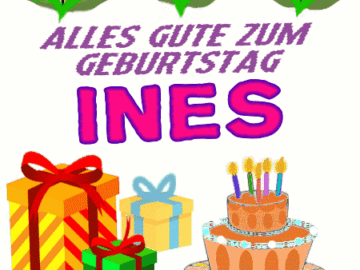 Alles gute zum geburtstag Ines