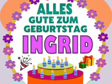Alles gute zum geburtstag Ingrid