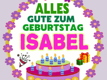 Alles gute zum geburtstag Isabel