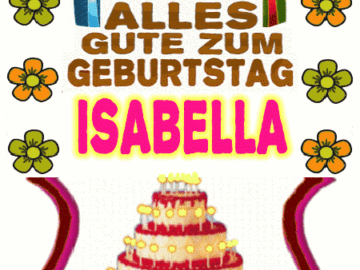 Alles gute zum geburtstag Isabella