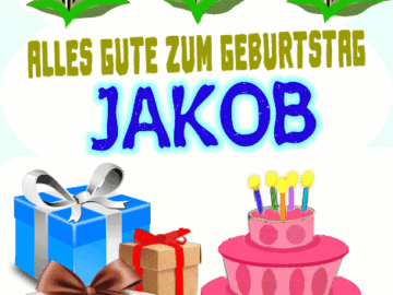 Alles gute zum geburtstag Jakob
